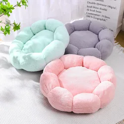 Cama floral transpirable para gatos medianos y perros pequeños – Suave y cálida