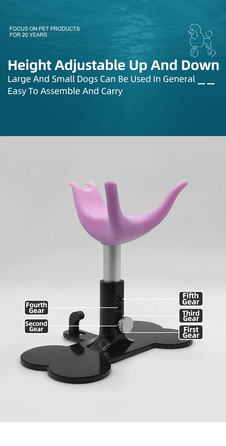 Soporte auxiliar mascotas - Mecanismo de ajuste