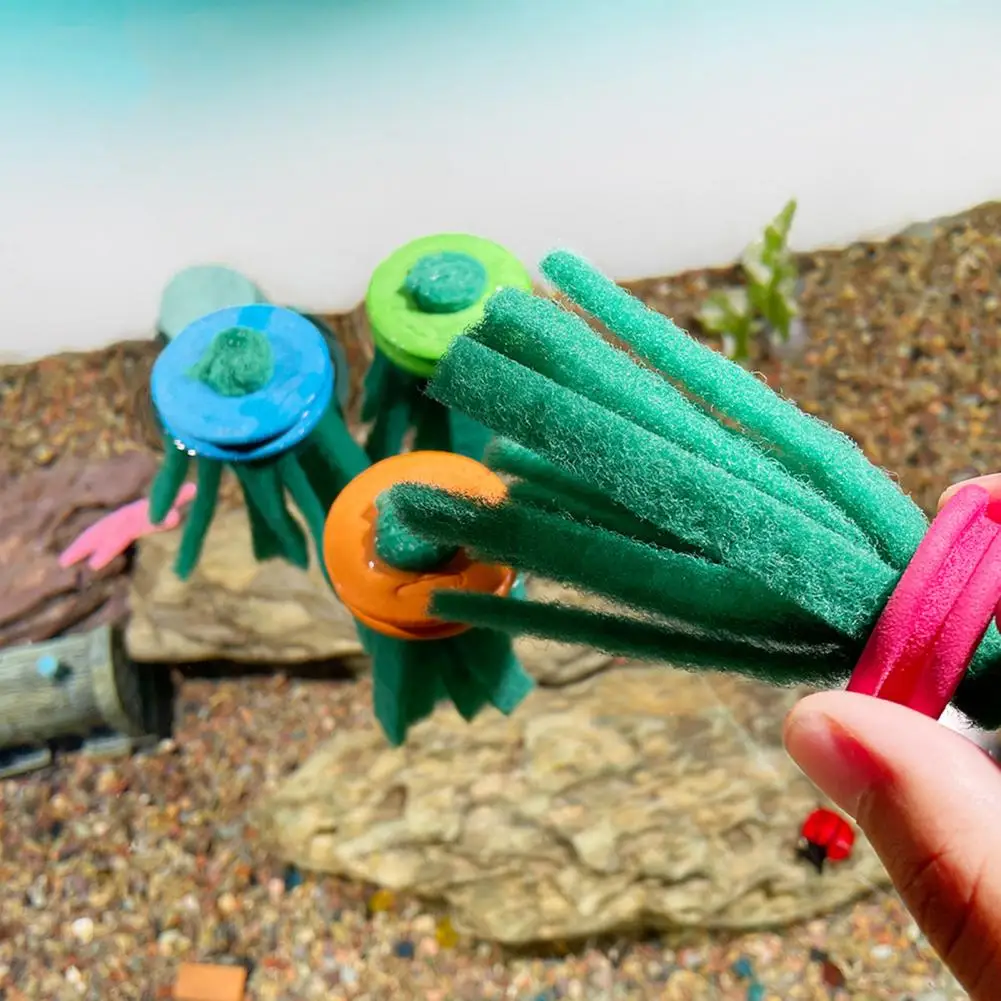 Fregonas para fregar peces, fregonas de cría seguras para peces de acuario, fregonas para contar huevos con anillos de espuma flotantes para Bettas Guppies - imagen 4