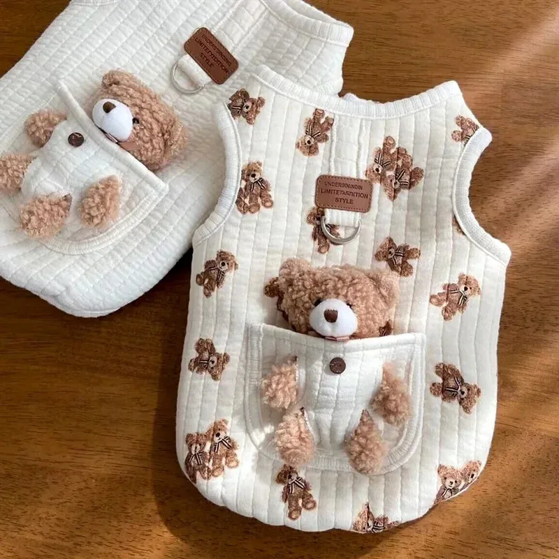 Chaleco de invierno para gatos y perros pequeños Chihuahua caniche Yorkshire - imagen 2