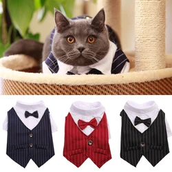 Traje de Fiesta para Perros y Gatos - Ropa de Moda Sólida con Chaqueta