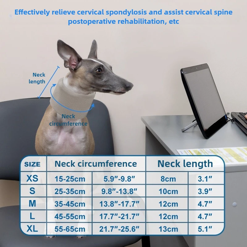 Collar isabelino para mascotas, Collar ajustable para el cuidado del perro y gato, collares para el cuello para cachorros y gatitos, protección para perros grandes después de la cirugía - imagen 5