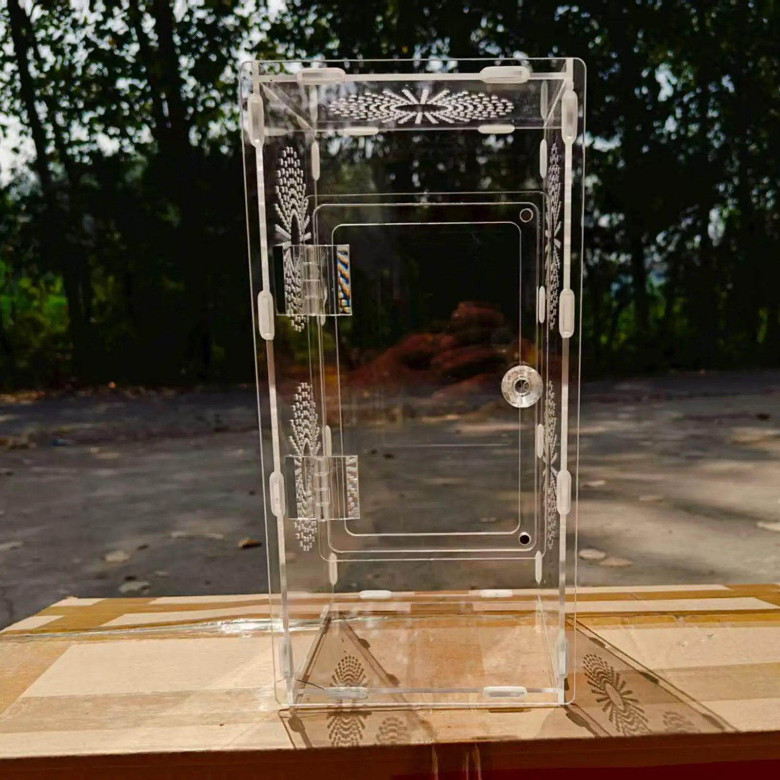 Caja de cría de instalación rápida de terrario de reptiles pequeño acrílico de montaje DIY - imagen 4