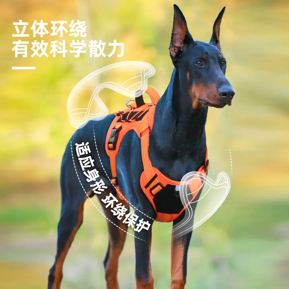 Correa para perro multifuncional a prueba de explosiones, correa para el pecho para mascotas, correa reflectante retráctil, cuerda para caminar para perros, productos para mascotas - imagen 5