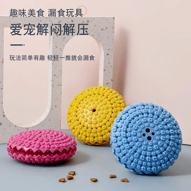 Alimentador lento interactivo de goma para perros, juguete dispensador de comida para perros, juguete de dentición para mascotas, tazón dispensador de comida - imagen 3