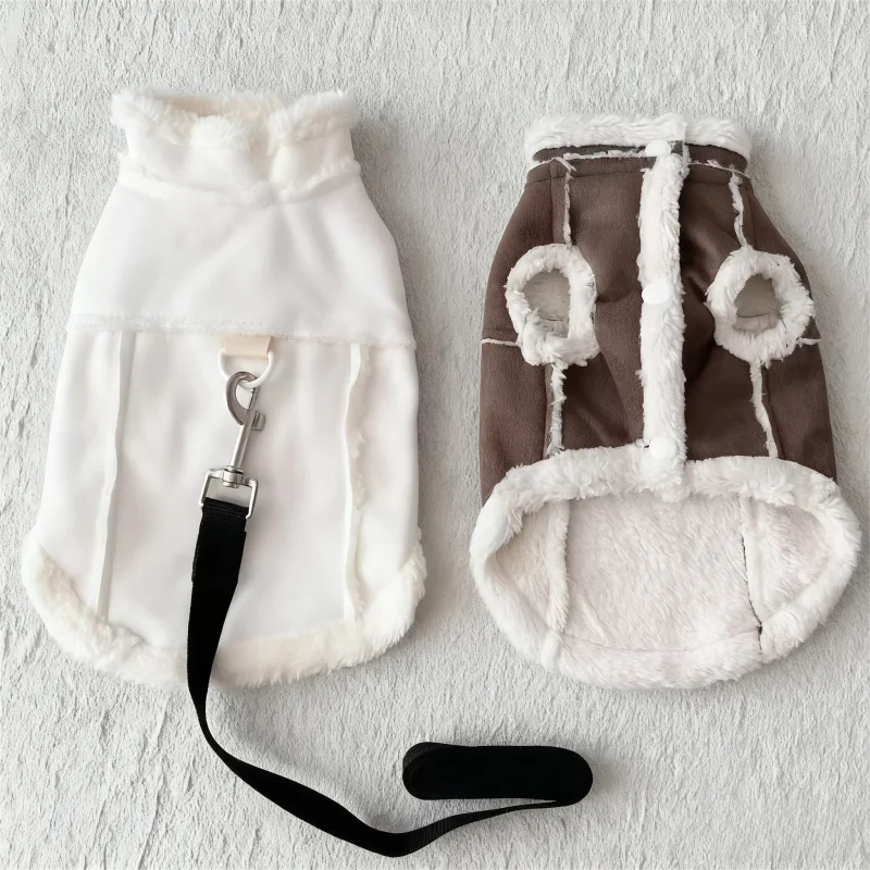 Ropa acolchada a la moda para perros, chaqueta cálida de invierno para perros, chaqueta clásica sólida para cachorros, abrigo bonito y suave para gatos, chaleco para mascotas