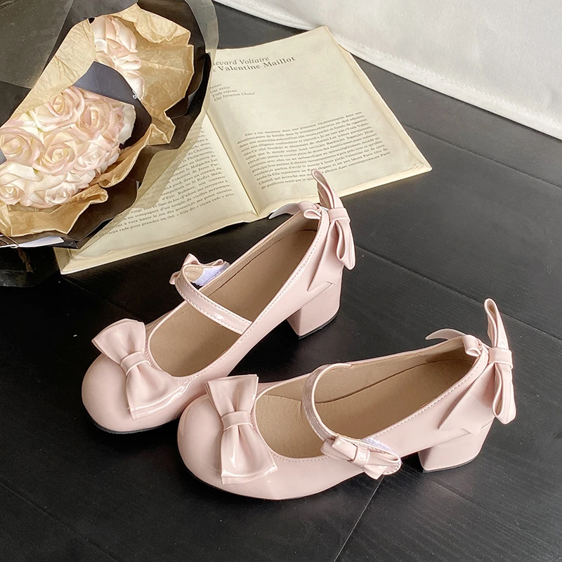 Zapatos Mary Jane para perros y gatos cómodos de charol, estilo lolita - imagen 4