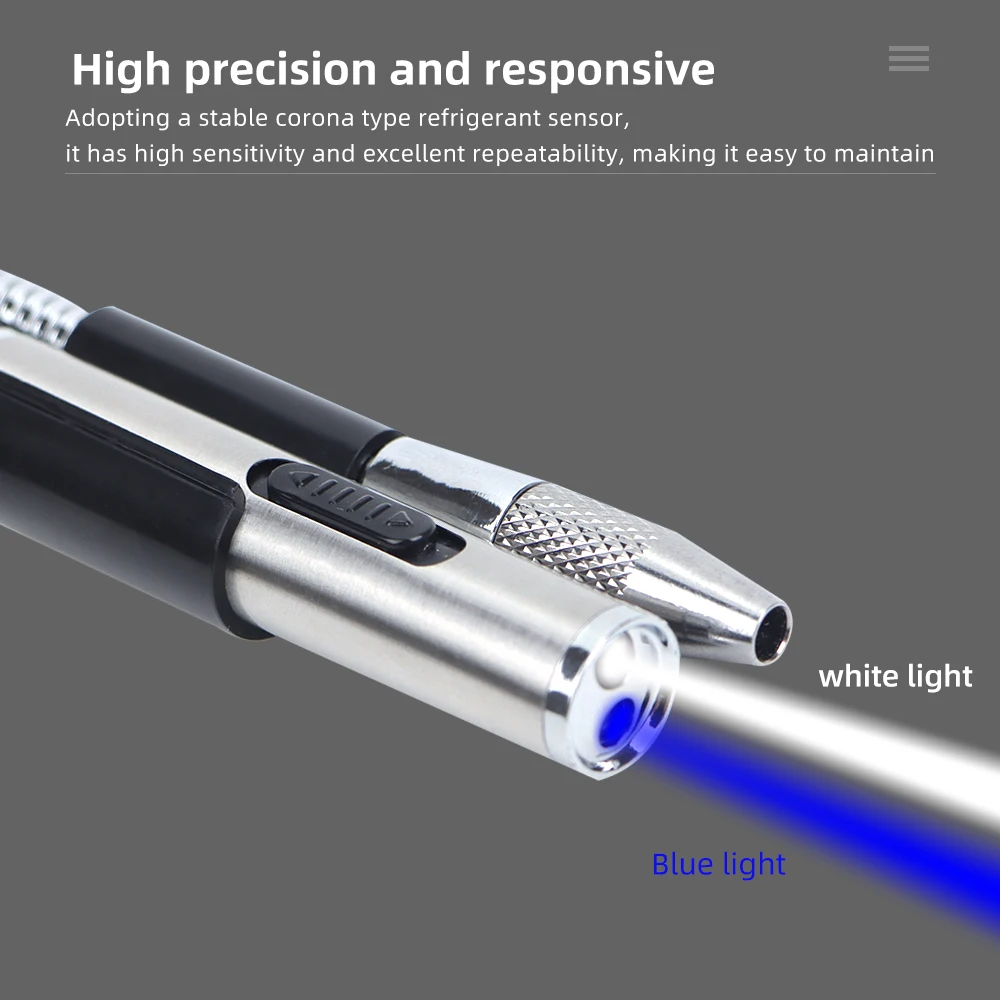 Detector inteligente de fugas halógenas, probador de fugas de Gas Freon CFC HFC, Monitor de aire acondicionado, medidor de Gas R22a R134a con luz LED - imagen 2