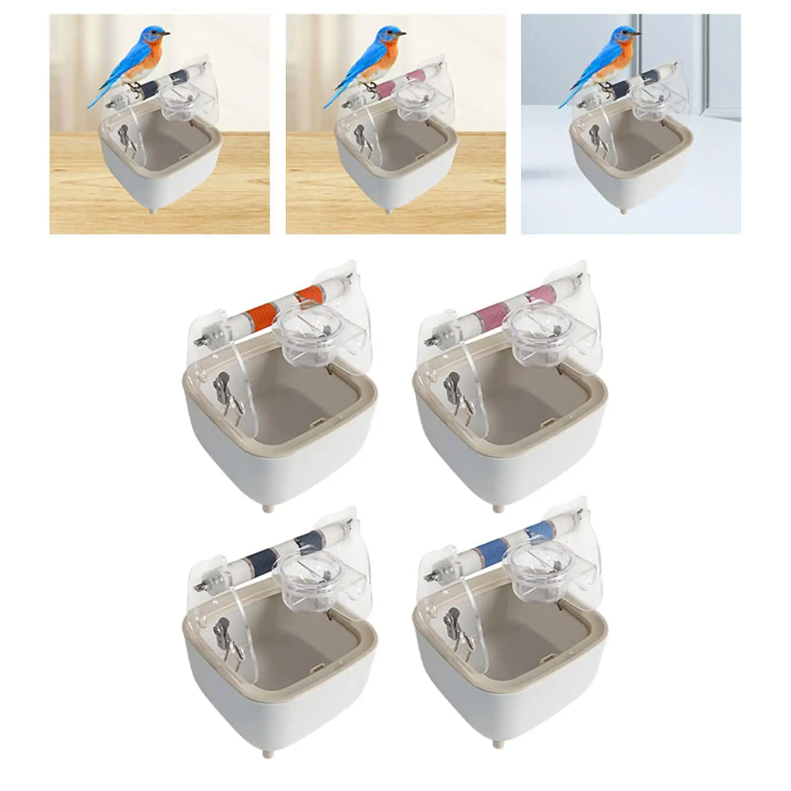 Parrot Training Toilet Stand,Parrot Perch,Gym,Multifunction Interactive Dropping Station Small Bird Perch for Parakeets Macaw