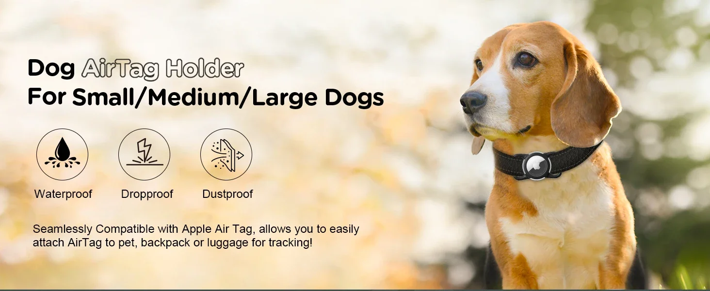 apple airtag dog collar holder