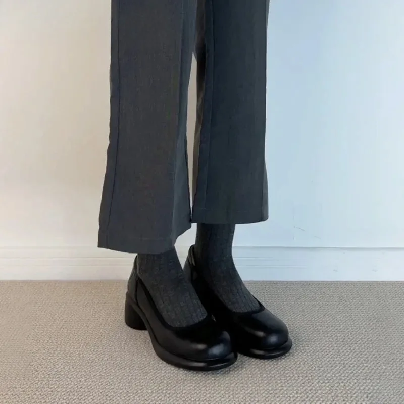 Zapatos Mary Jane de Otoño para mujeres que pasean con gatos y perros - imagen 4