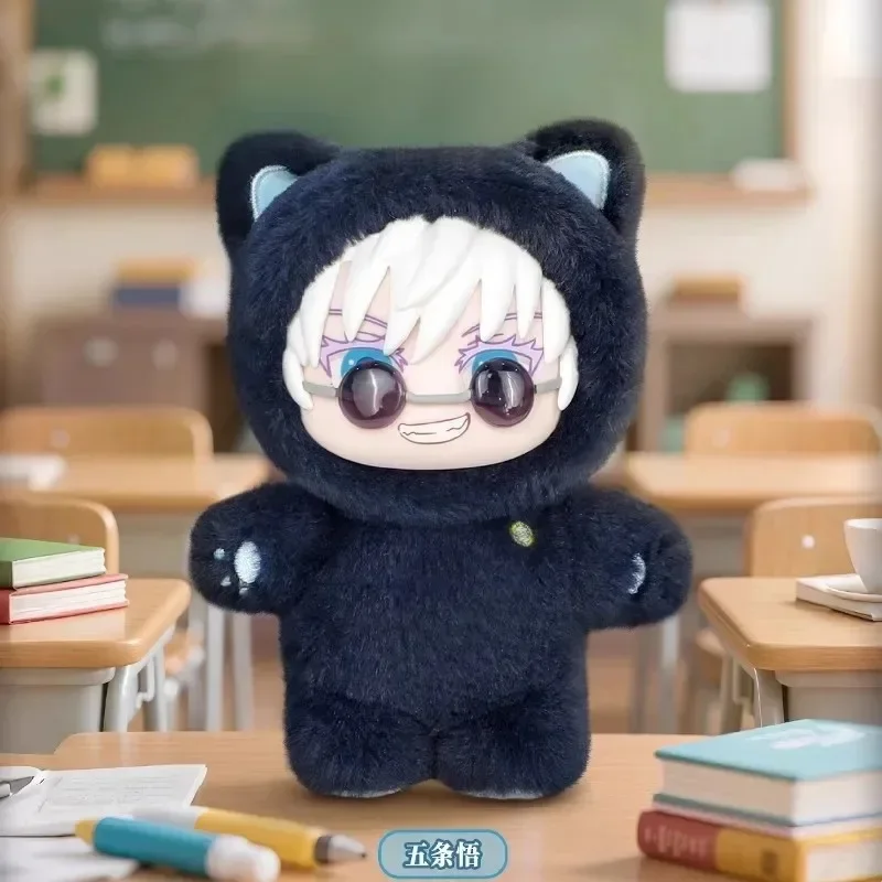 Caja misteriosa Original Eaki Jujutsu Kaisen 2 orejas de gato serie Plushie caja ciega Gojo Satoru figura de Anime muñeca Pulsh juguetes Kawaii regalo - imagen 5