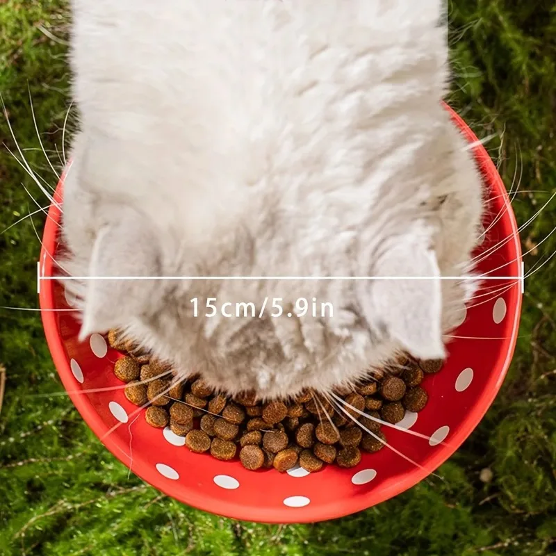 Cuenco para gatos con forma de seta de resina: alto, capacidad de 300 ml, apto para gatos: ideal para festivales de alimentación y beber - imagen 3