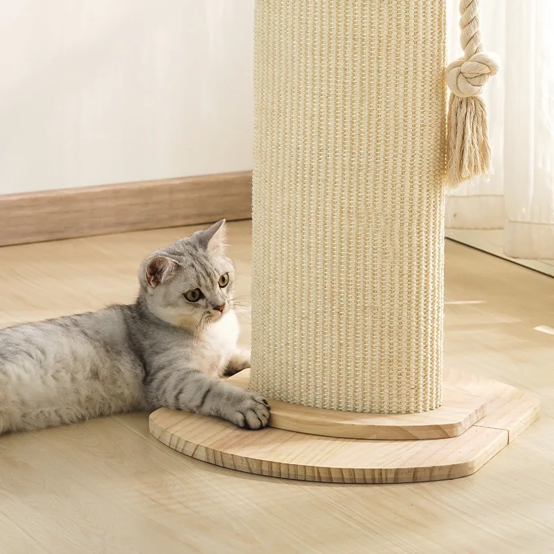 Marco de escalada para gatos, tablero rascador para gatos, rascadores para gatos, poste rascador de madera maciza, columna para gatos, Protector de sofá para saltar, juguetes para mascotas