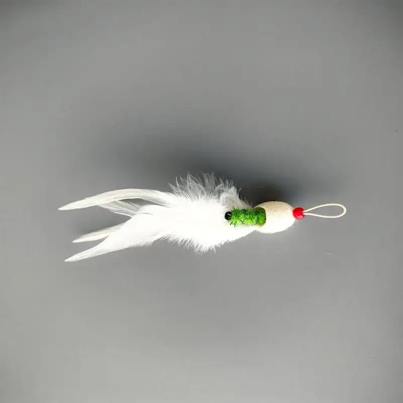 Juguetes para gatos con insectos artificiales, mariposa de colores de estilo aleatorio, borla, cabezal de repuesto, accesorios para juguetes para mascotas - imagen 5