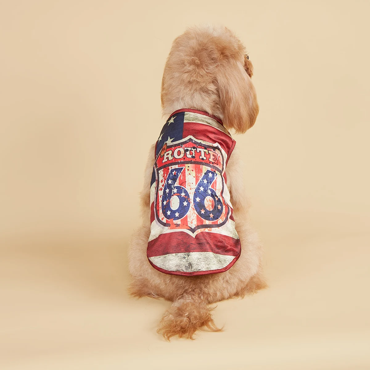 Ropa para mascotas para perros, gatos, cachorros, camiseta sin mangas, abrigo, sudadera con bandera americana, trajes para perros, Día de la Independencia para perros pequeños y medianos Yorkie Ch - imagen 2