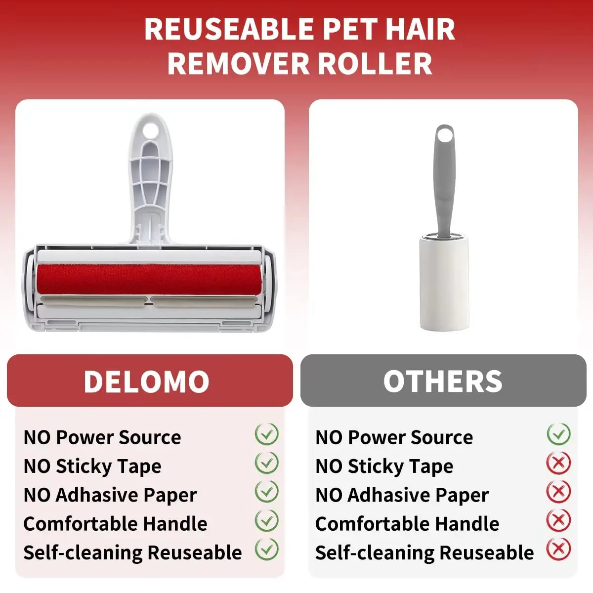 Rodillo quitapelos autolimpiante para muebles para perros y gatos - imagen 4
