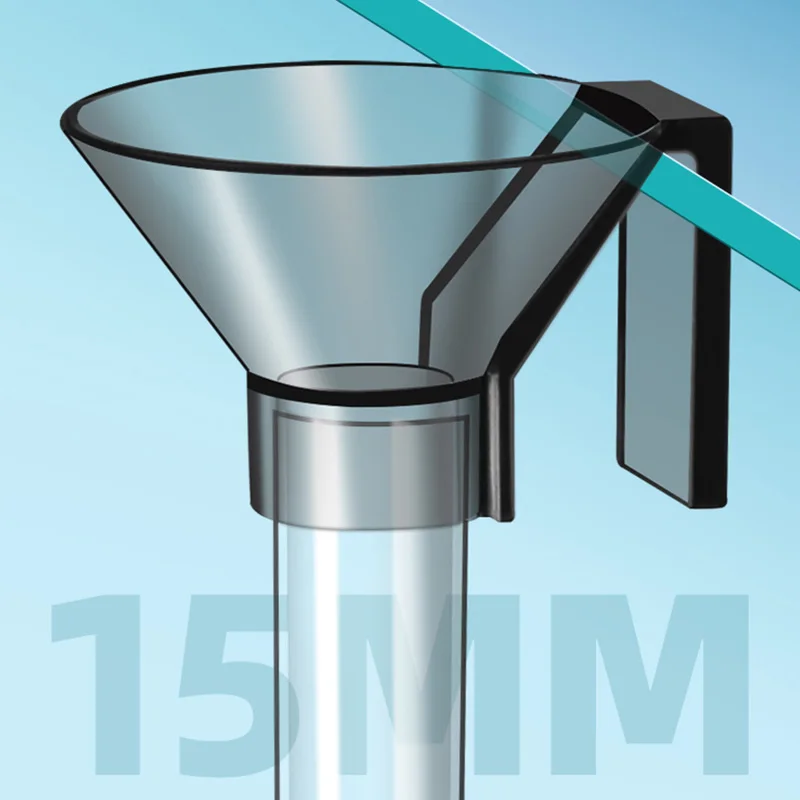 Alimentador de peces transparente, juego de plato de tubo de alimentación de camarones con anillos de alimentación, juego de alimentador de tanque de peces para cangrejos, peces, animales acuáticos - imagen 5