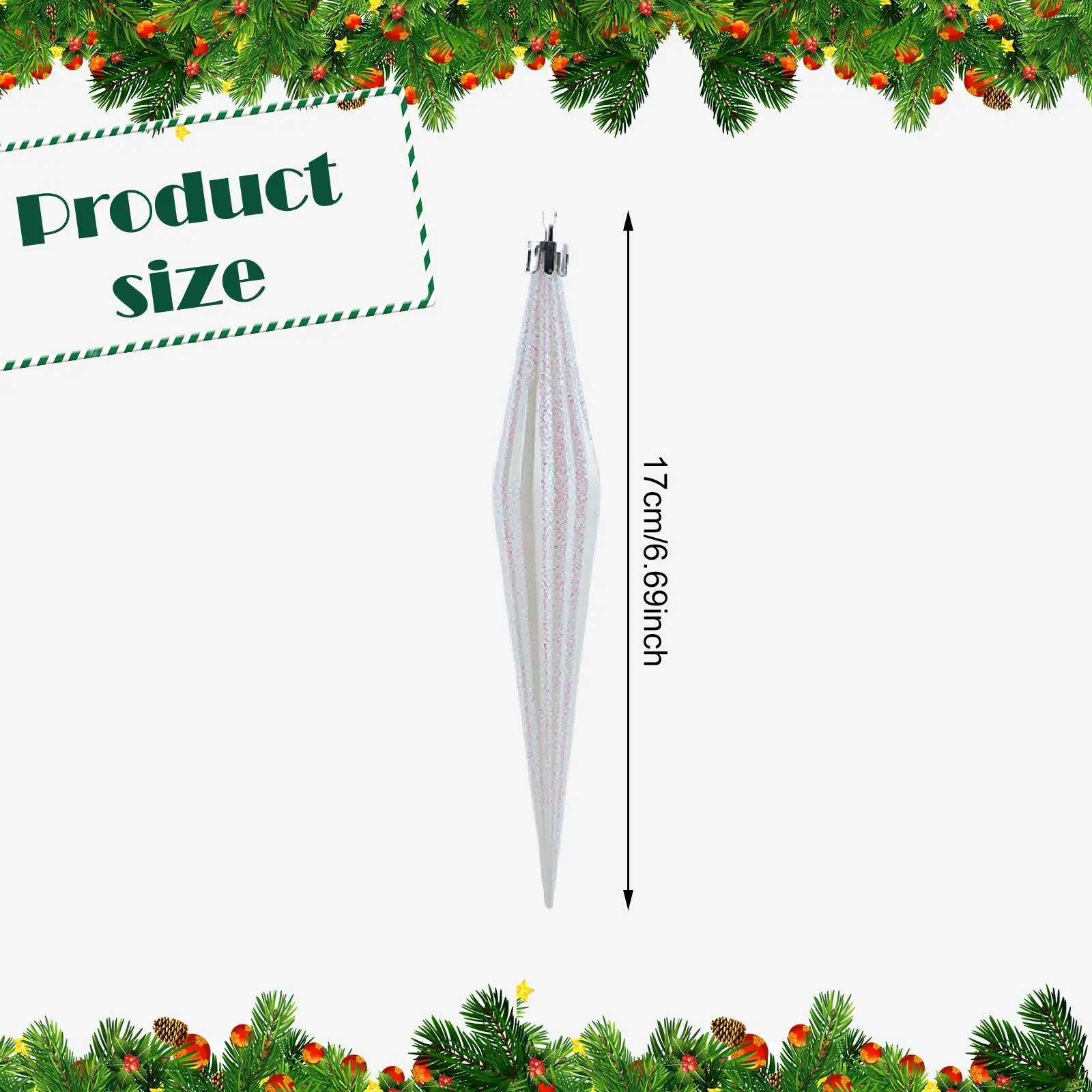 6 Pieces Christmas Tree Ornament Home Snow Party Wreath Decor Hanging Ornament Pendant 6 Pieces Christmas Tree Ornament Home Snow Party Wreath Decor Hanging Ornament Pendant