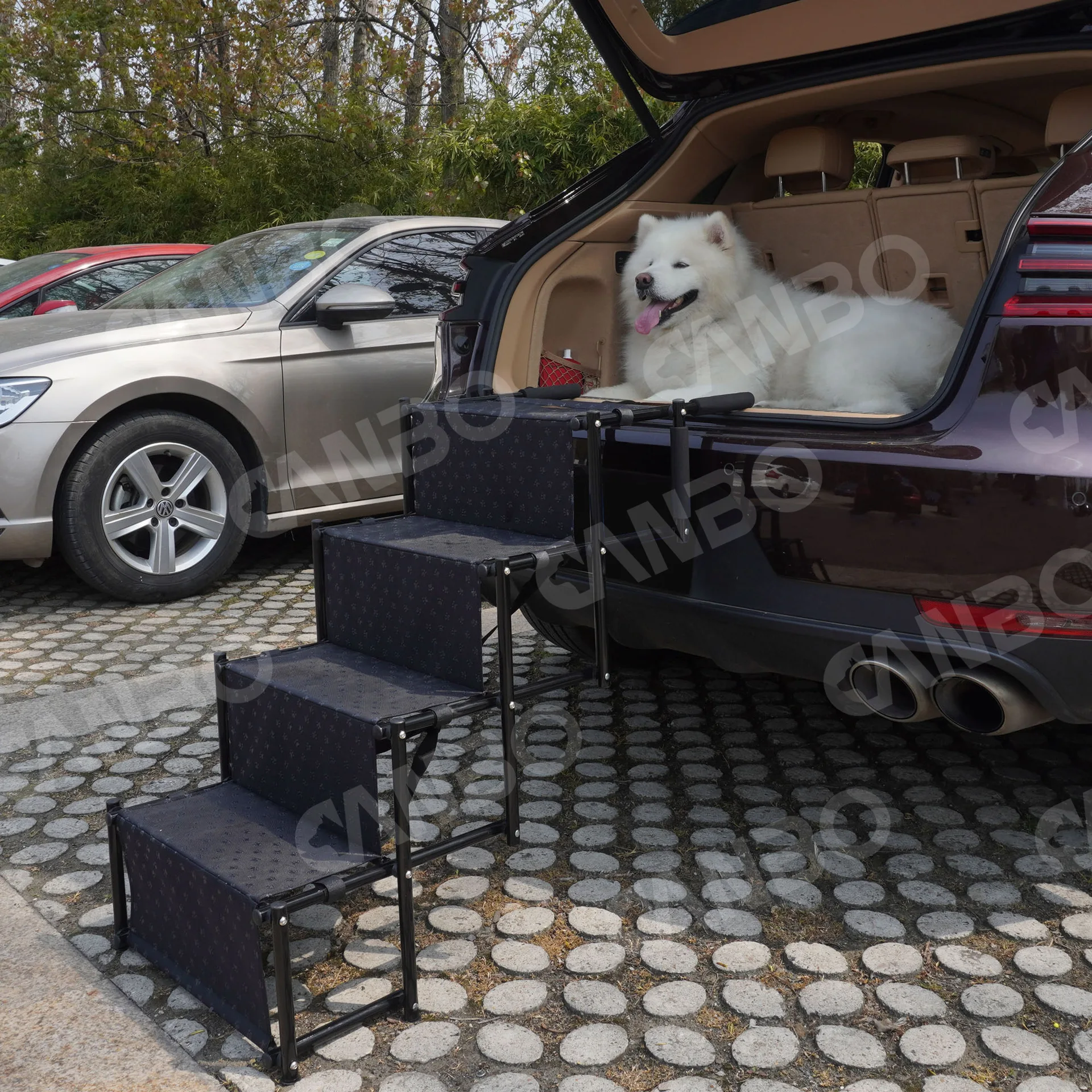 Escalera plegable para perros - rampa portátil para coche y casa - imagen 2