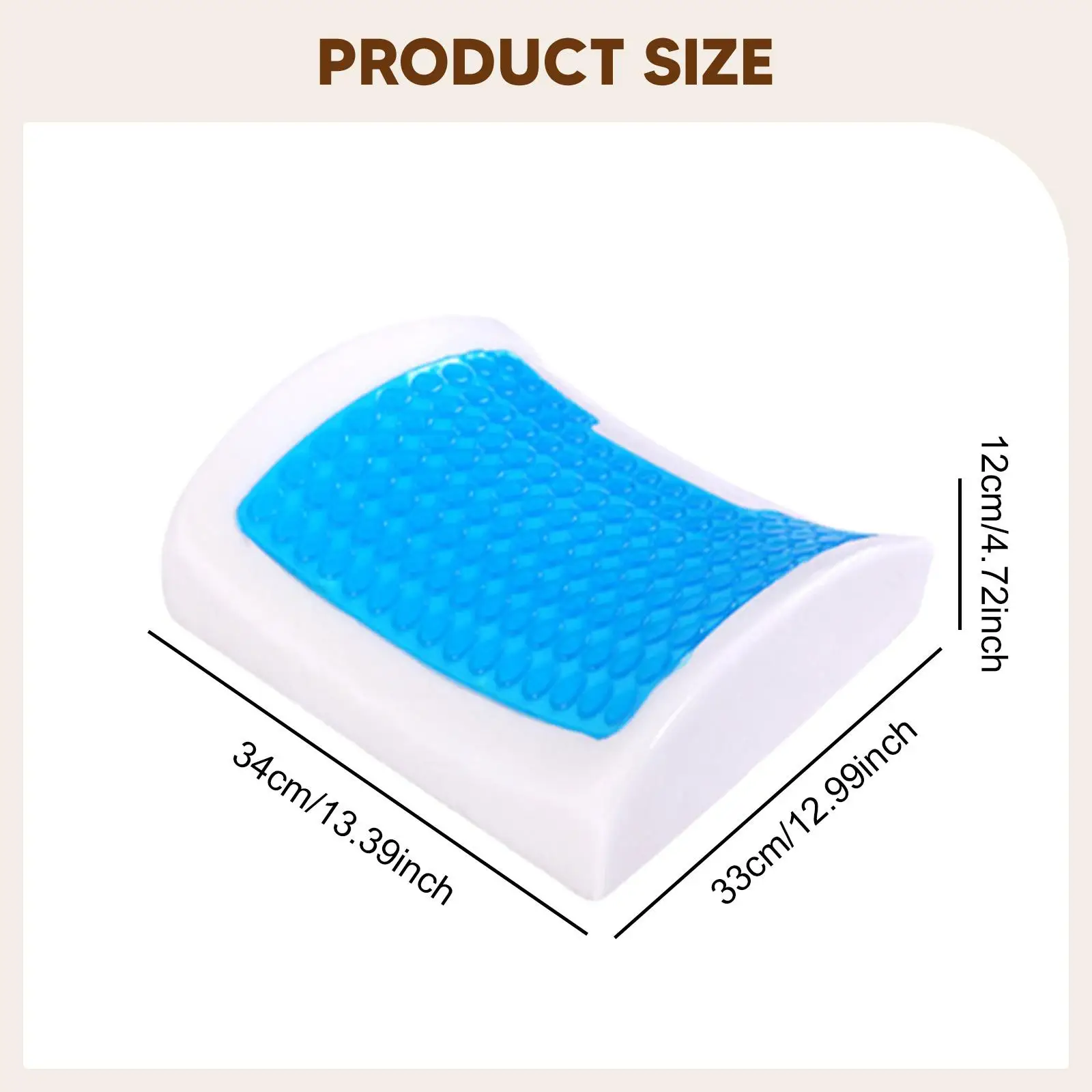 Office Back Support Cushion,Ergonomic,Lightweight,Soft Slow Return Back Support