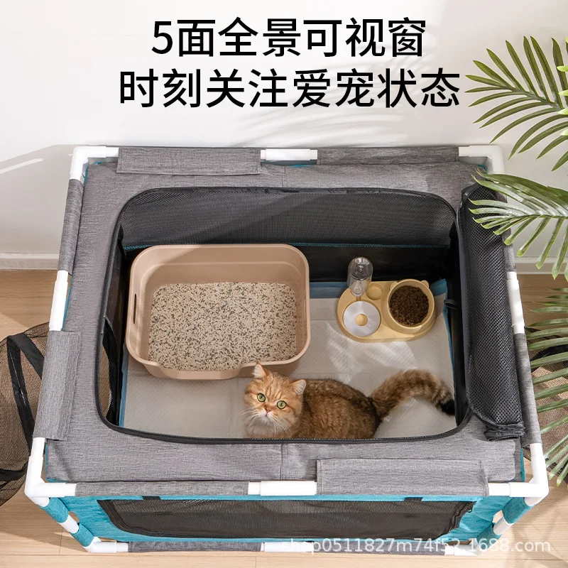 Corral para gatos y perros – Cama transpirable, lavable - imagen 4