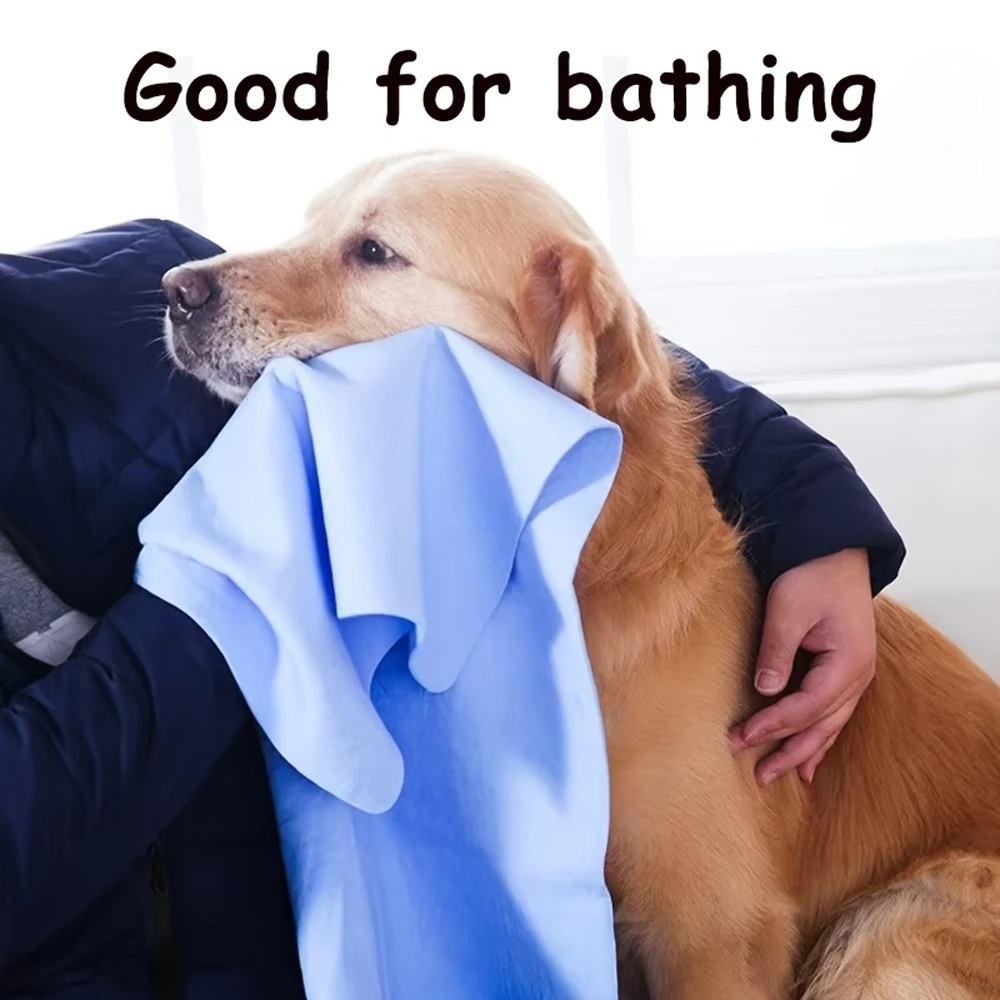 Toalla de microfibra de secado rápido para perros, Toalla de baño duradera, manta súper absorbente, Toalla de baño para el cuidado de mascotas para perros pequeños, medianos y grandes, 1 ud. - imagen 3