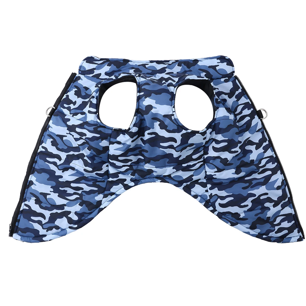 Ropa de invierno para mascotas, chaqueta cálida a prueba de viento para perros grandes, abrigo para perros medianos y grandes, disfraz con estampado de camuflaje, trajes de Golden Retriever - imagen 3