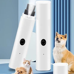 Cortauñas con luz LED recargable por USB para perros y gatos