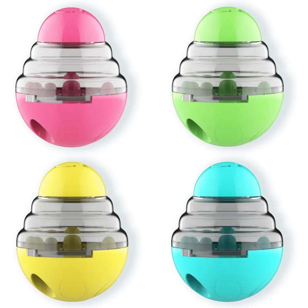 D Go-comedero lento para perros pequeños y grandes, dispensador de comida para gatos, vaso interactivo, juguete para mascotas, suministros de Bulldog Labrador para entrenamiento en interiores - imagen 2