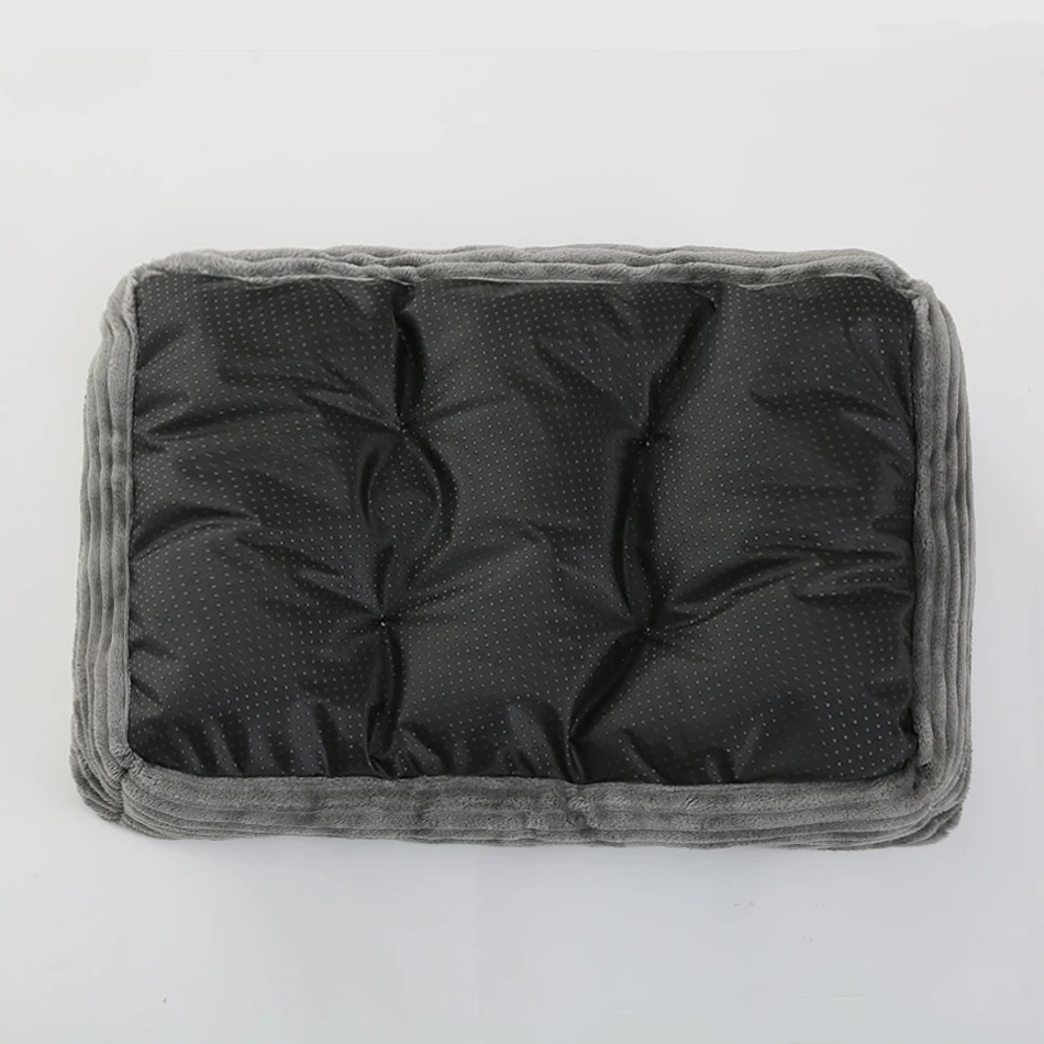 Cama sofá calmante cuadrada de felpa para perros pequeños, medianos y gatos - imagen 4