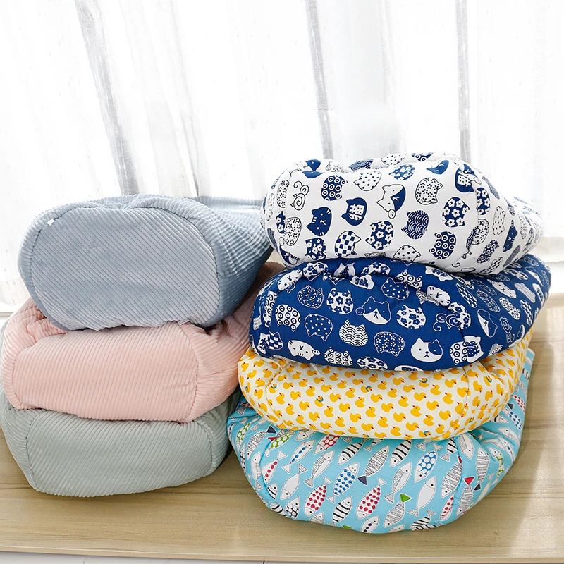 Perrera de felpa para cachorros, cálido para gato saco de dormir, cama para perros medianos y pequeños, cesta suave y cómoda para mascotas, cueva para gatitos, nido grueso para casa, Invierno - imagen 4