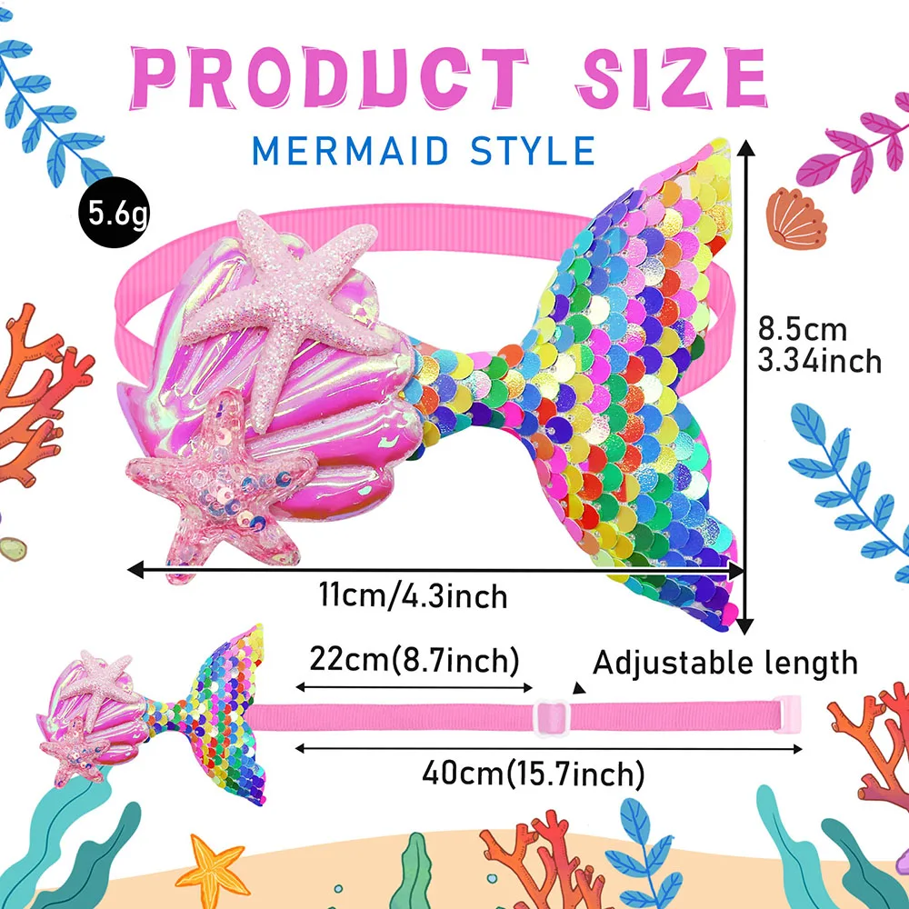 Pajarita navideña con lentejuelas para perros pequeños, Collar con lazos para perros, productos de aseo para perros, accesorios para mascotas, 50/100 piezas - imagen 3