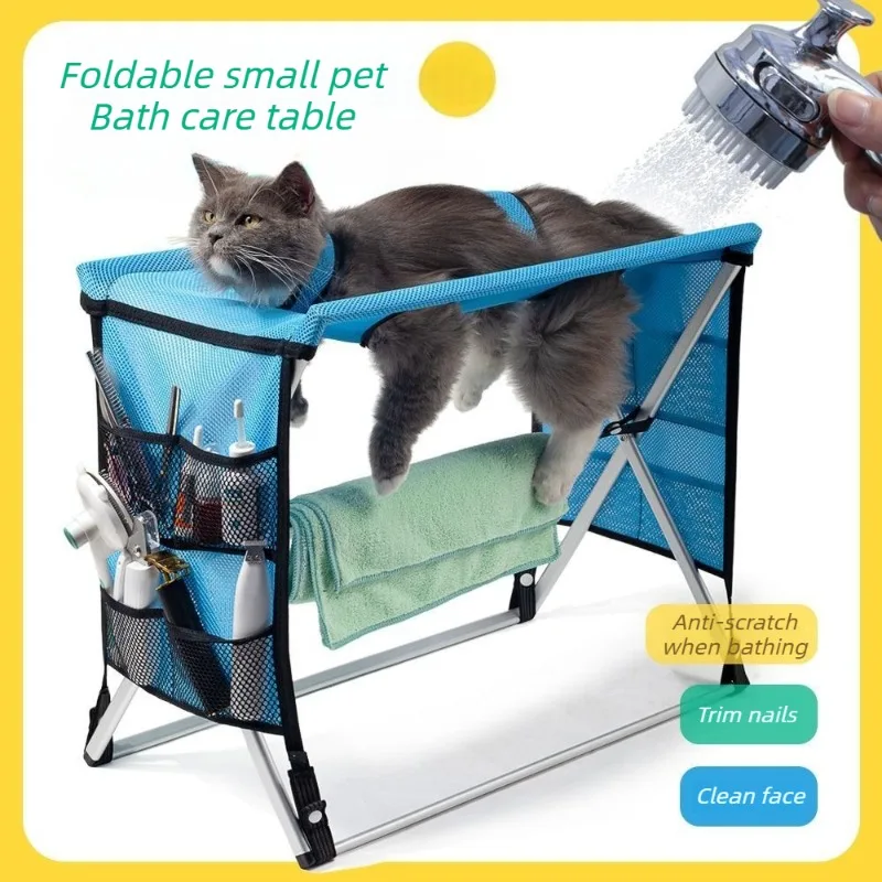 Mesa plegable baño gatos perros pequeños cinturones antideslizantes