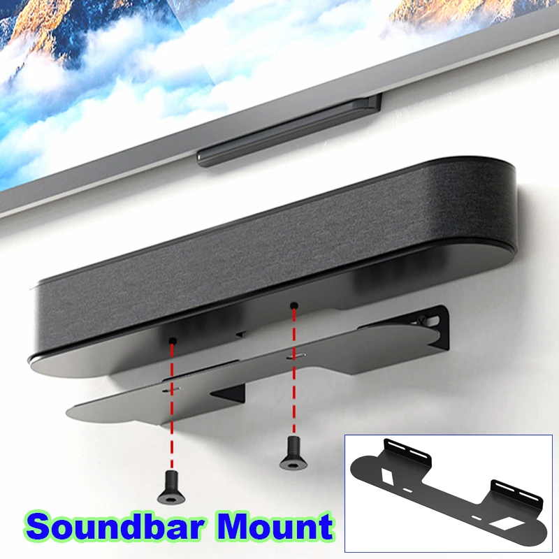 Soportes universales para altavoces de montaje en pared, barra de sonido para Sonos Beam, soporte de montaje en pared Compatible con decoración para el hogar y la sala de estar, duradero - imagen 3