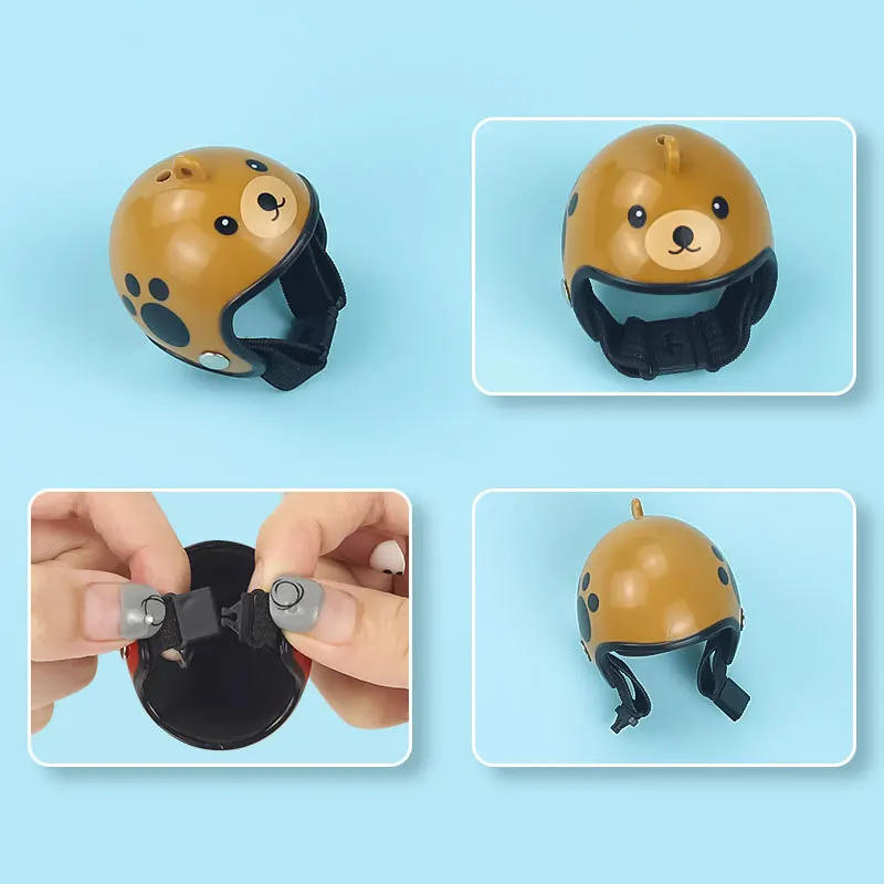 Creativo nuevo divertido protección casco de pollo sombrero de gallina sombrero de pájaro capucha suministros para mascotas - imagen 3