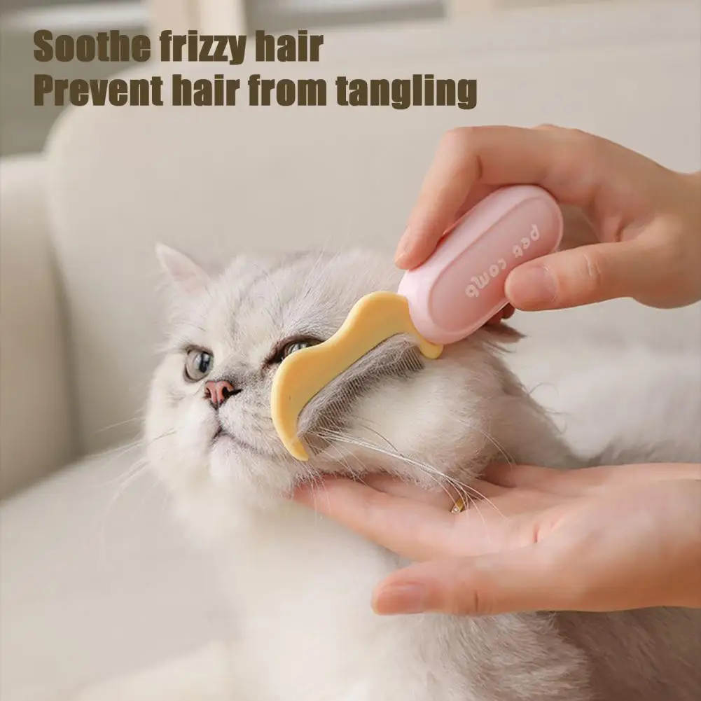 Peine plegable para gatos, eliminación de pulgas y suciedad, peine para gatos, Reduce el desprendimiento, peine versátil para pelo de mascotas, herramientas de aseo para perros y gatos - imagen 4