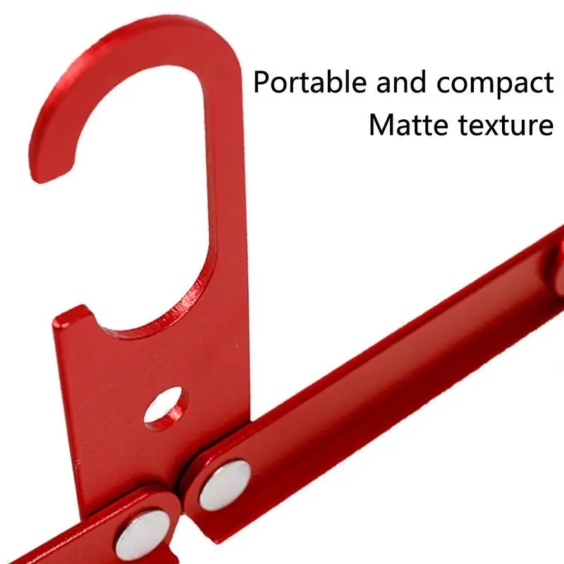 Colgador de ropa plegable con ranuras antideslizantes, perchas de ropa portátiles, ligeras y duraderas - imagen 4