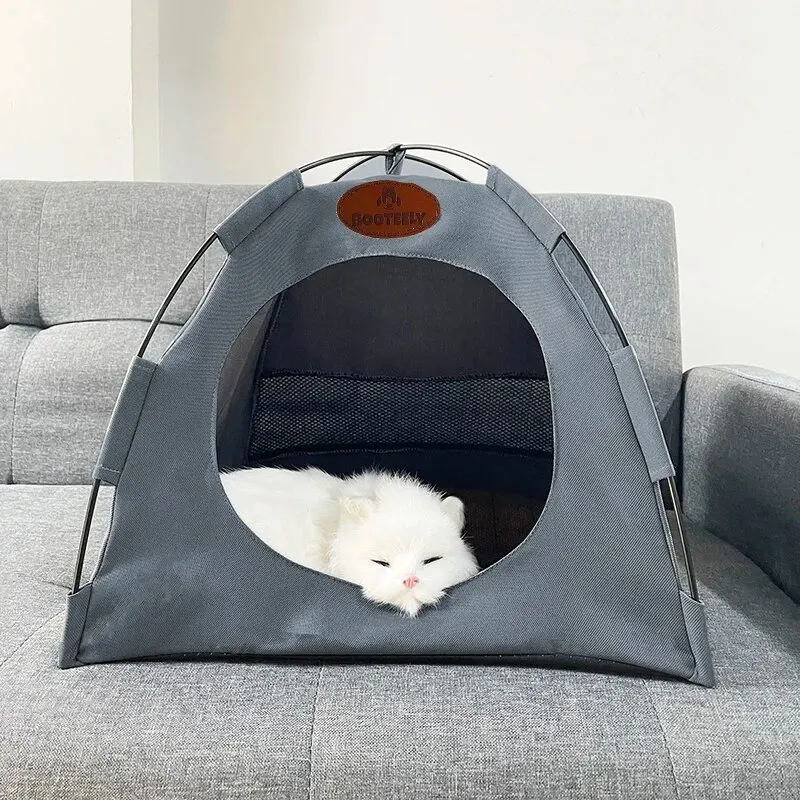 Booteely-tienda nido para gatos, plegable, para acampar al aire libre, transpirable, para mascotas, versátil durante todo el año, equipo de acampada para mascotas - imagen 4