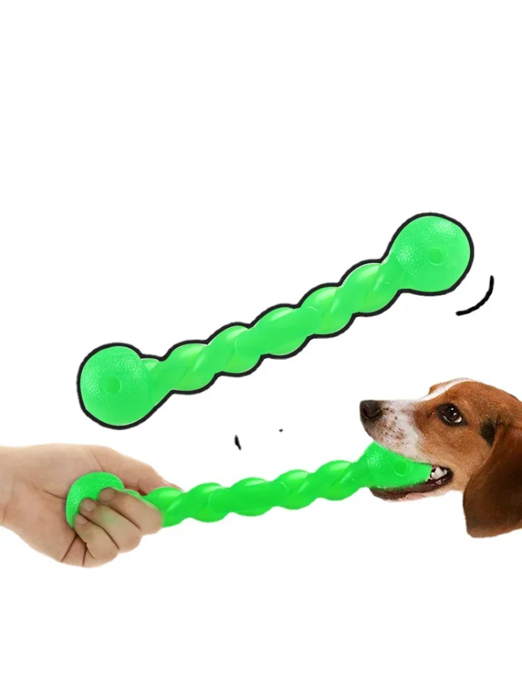 Juguete interactivo de entrenamiento para perros, palo Molar divertido para mascotas, juguete de limpieza de dientes duradero de goma fuerte, juguete para masticar de tamaño largo para Meduim grande - imagen 3