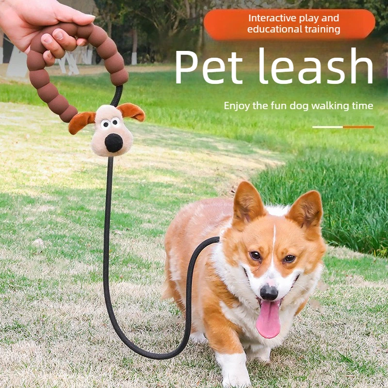 Correa extensible con cordón retráctil para perros – Diseño cartoon