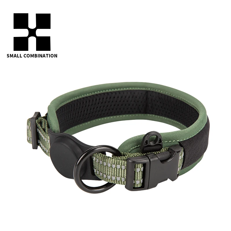Collar reflectante de combinación pequeña para mascotas, cubierta protectora Airtag para perros pequeños y medianos, accesorios de artículos - imagen 3