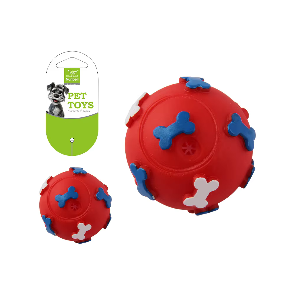 Pelota masticable para perros – Juguete dental antiaburrimiento - imagen 2