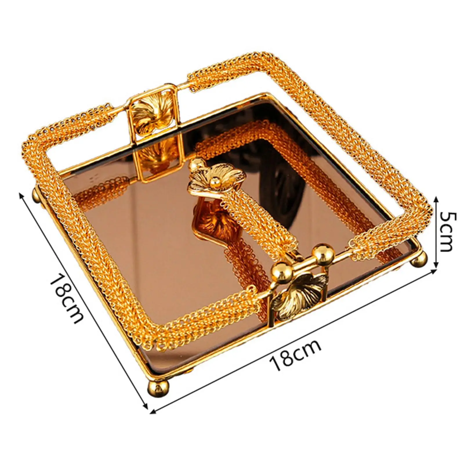 Servilletero dorado de aleación para mesa cocina y comedor