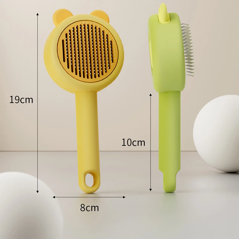 Peine especial con orejas de conejo para peinar gatos, para eliminar el pelo flotante, peine con aguja, cepillo para peinar perros y mascotas, suministros de artefactos de limpieza para gatos - imagen 5