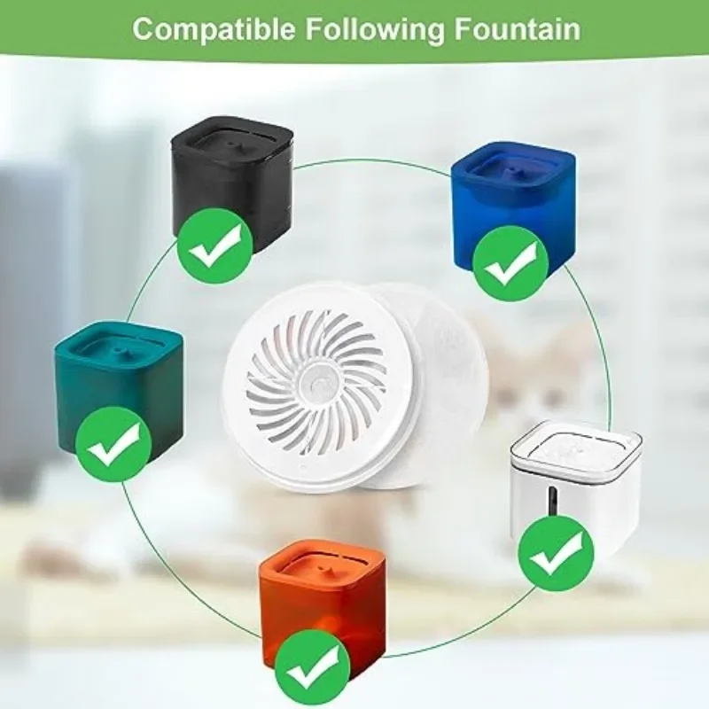 Unidades de filtro mejoradas 3.0 para fuentes de agua para mascotas E versweet 2S/3/3 Pro,E versweet Solo/Solo SE, filtros de repuesto (5 piezas) - imagen 2