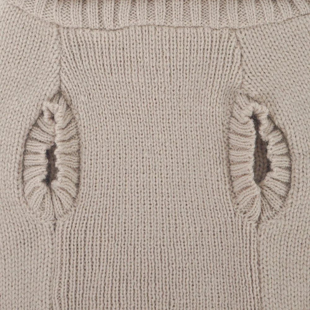 Ropa cálida de invierno para perros, suéter de Navidad para gatos, ropa de cuello alto para mascotas, abrigo de disfraz de punto para cachorros, ropa para mascotas pequeñas - imagen 5