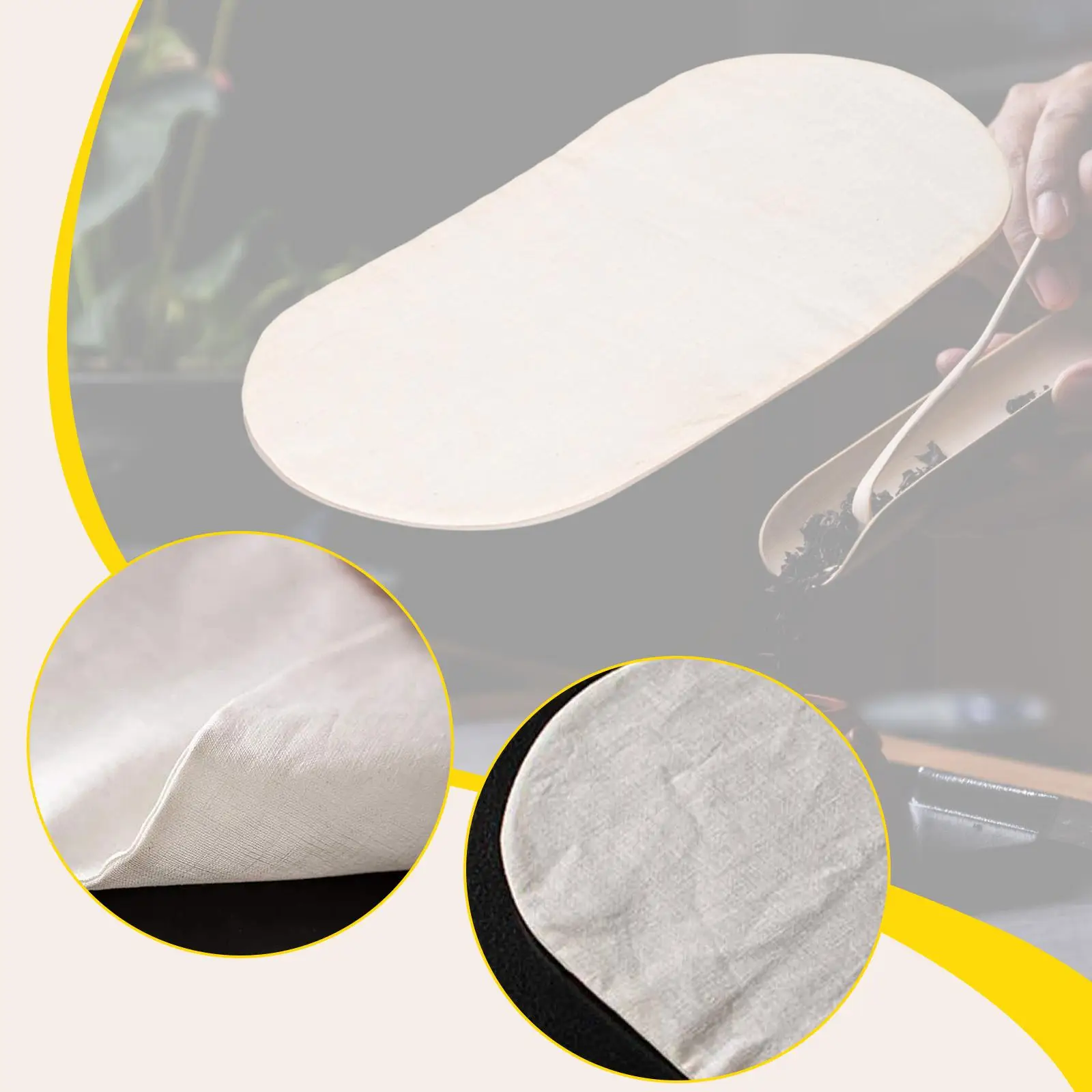 Tapete para ceremonia del té, tapete para mesa, bandeja reutilizable, mantel individual, camino de mesa de té para comedor, restaurante, entusiastas del inauguración de la casa - imagen 5