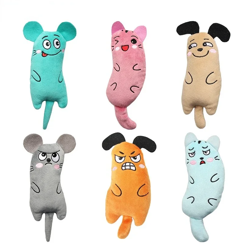 Garras para morder el pulgar, menta para gatos, mascota caliente, gatito, juguete para masticar, divertido y bonito juguete de peluche, molienda de dientes, hierba gatera, juguetes interactivos - imagen 2