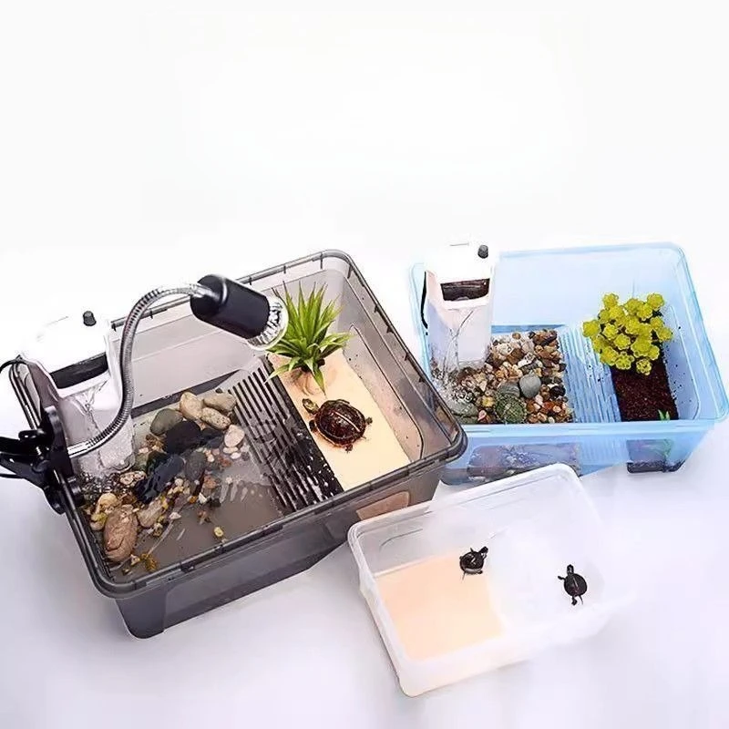 Tanque ecológico para Reptiles, lavabo grande, caja de cría de tortugas brasileñas, área multifuncional, productos integrados para cajas de cría de mascotas - imagen 3